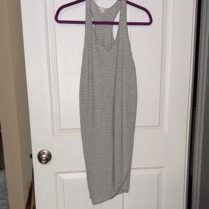 💰Gap Striped Gray Sleeveless Dress